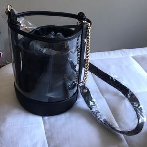 Clear bucket bag